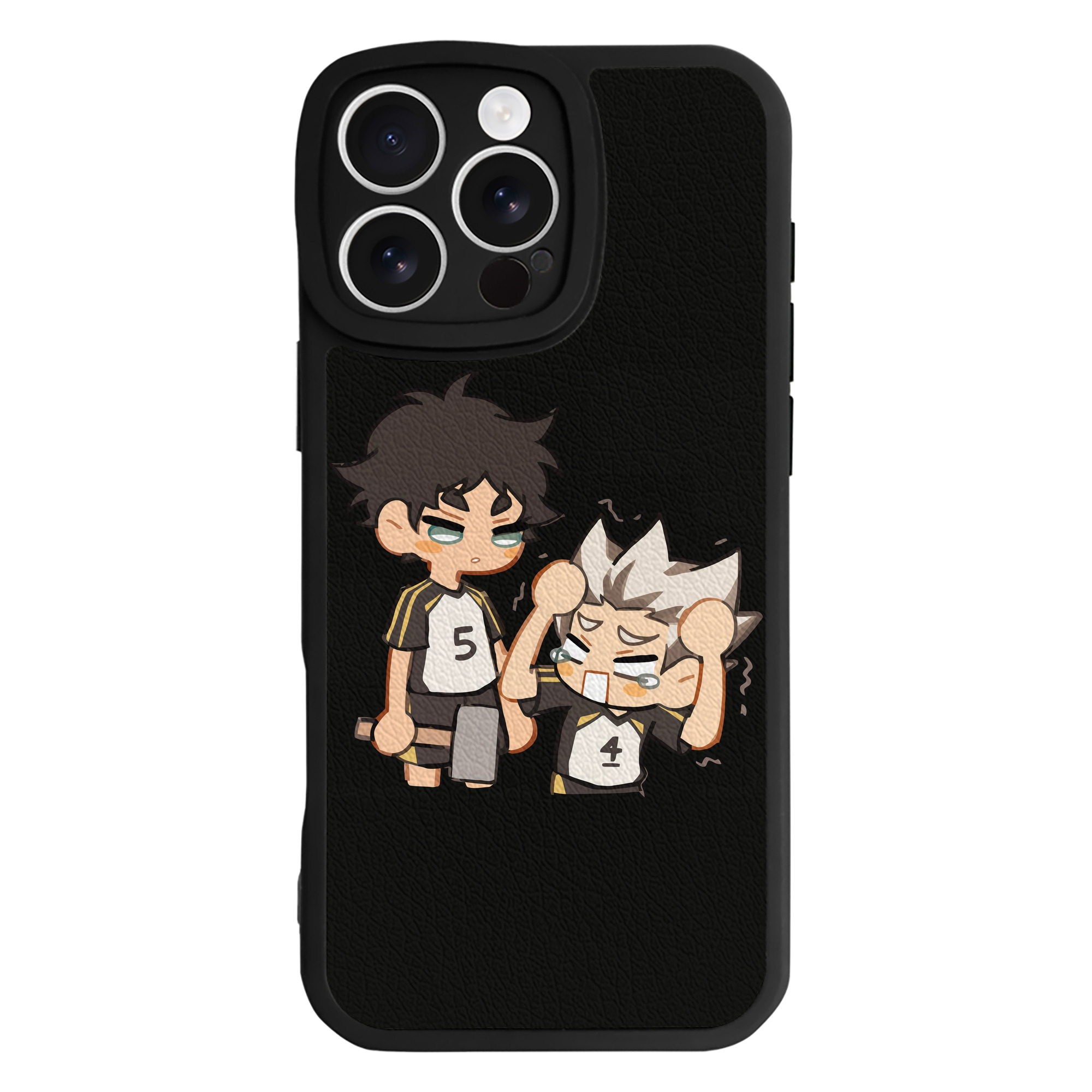 （画像用） ハイキュー!! Haikyu!! 【iPhone 16シリーズ対応】シリコンスマホケース（レザー調） 材質：シリコン